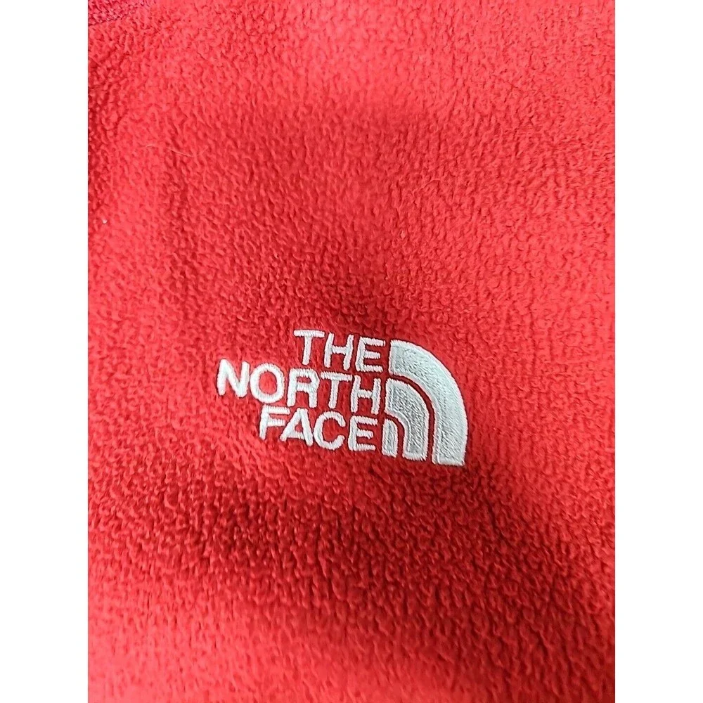 Men's North Face Sweater Red Fleece M 1/4 Zip Outdoors Hike CampHunting Men's S